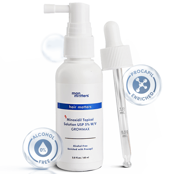 Minoxidil 5 Solution For Men With Procapil For Hair Loss And Regrowth